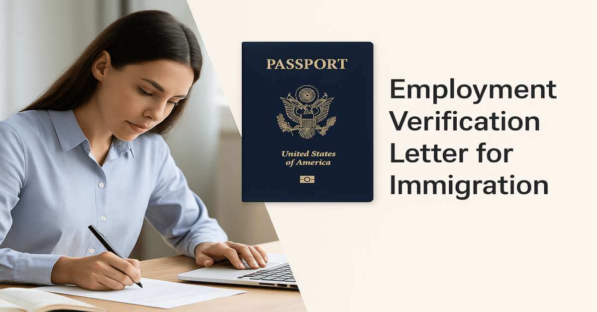 Employment Verification Letter for Immigration