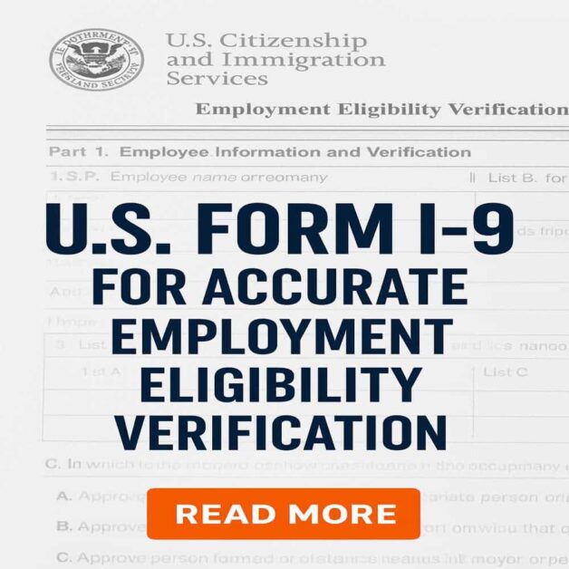 U.S Form I-9 for Accurate Employment Eligibility Verification