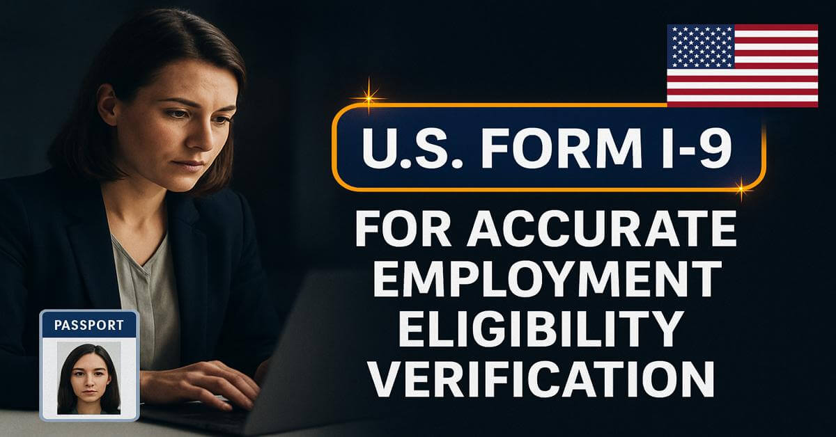 U.S Form I-9 for Accurate Employment Eligibility Verification