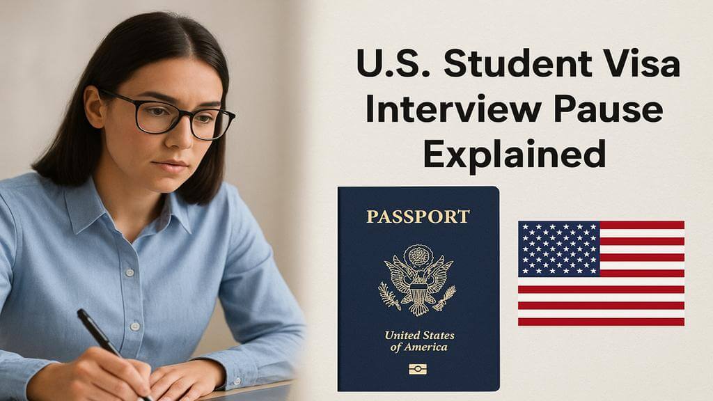 U.S Student Visa Interview Pause Explained